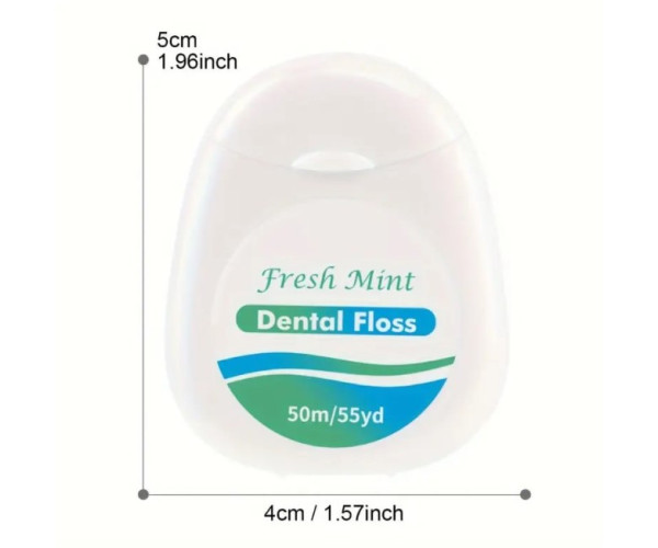 Зубна нитка Dental Floss 50 м біла упаковка.Китай