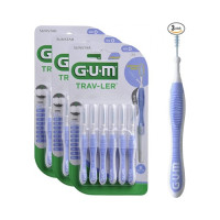 Щітка міжзубна, йоржики GUM TravLer  0.6 mm, фіолетові, 6 штук.GUM.