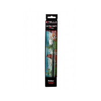 Зубна щітка дитяча TELLO Junior 4480 Ultra Soft (5-10 років) Black d 0,10 mm. Швейцарія- Зелений
