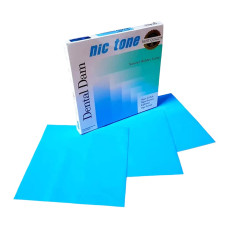 Хустки для коффердаму NIC TONE RUBBER DAM . Середній, блакитний, 36шт.