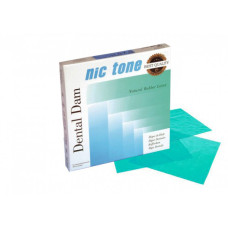 Хустки для коффердаму NIC TONE RUBBER DAM .  Тонкий, зелений, 36шт.