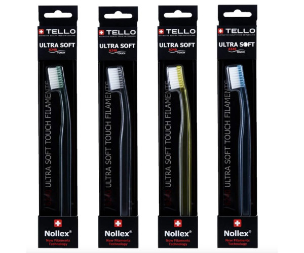 Зубна щітка Tello Ultra Soft (Телло Ультра Софт), 6240, Black, d 0,10mm.