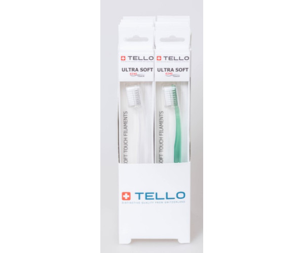 Зубна щітка Tello White (Телло Вайт), 6240 Ultra Soft, d 0,10mm