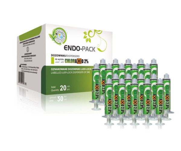 Шприци для промивання для CHLORAXID 5,25% ENDO-PACK 1 шт. 5 мл.  Cerkamed . Польща