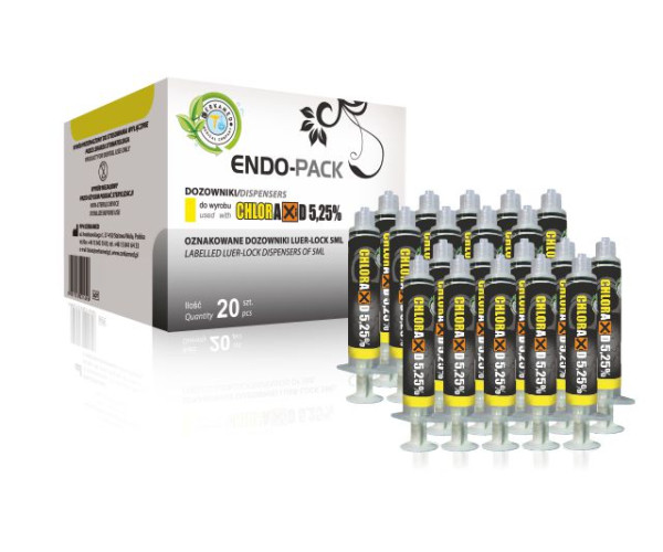 Шприци для промивання для CHLORAXID 5,25% ENDO-PACK 1 шт. 5 мл.  Cerkamed . Польща
