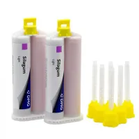Silagum Automix Light (Сілагум автомікс лайт), коригуючий А-силікон, 2х50мл. + змішувальні насадки. DMG