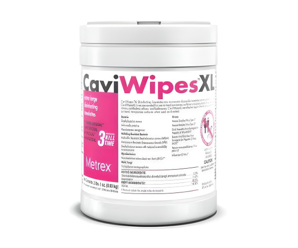 Серветки спиртові дезінфікуючі CaviWipes (Каві вайпс), упаковка, 160 шт, з контейнером. KERR. Metrex