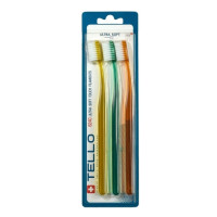 Набір зубних щіток TELLO 6240 Ultra Soft (3шт.)