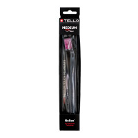 Зубна щітка Tello (Телло), 3940 Medium, Black, d 0,15mm. - Рожевий
