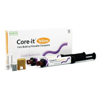 Core-it,(Коре-іт), матеріал подвійного твердіння, колір жовтий, шприц10г. Spident