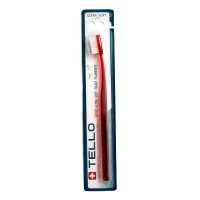 Зубна щітка Tello Ultra Soft (Телло Ультра Софт), 6240, d 0,10mm - Червоний
