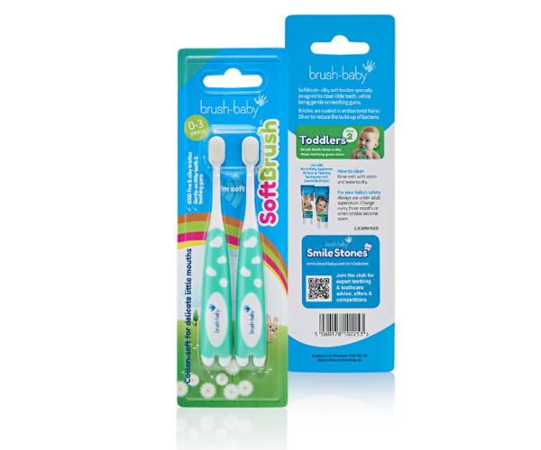 Зубна щітка Softbruch, від 0 до 3 років. Brush Baby