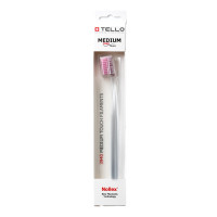 Зубна щітка Tello White (Телло Вайт), 3940 Medium, d 0,15mm -Рожевий