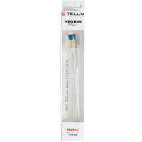 Зубна щітка Tello White (Телло Вайт), 3940 Medium, серія патріотична, d 0,15mm