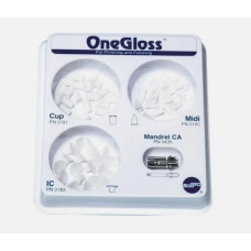 One Gloss Set (Уан Глосс набір),3 види по 20 шт +3 мандрели.Shofu