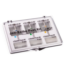 J-ESTHEPOST KIT, набір скловолоконних штифтів 18 шт., 3 розгортки