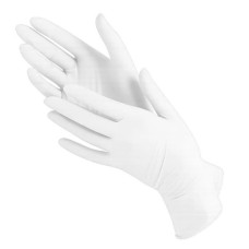 Рукавички нітрилові розмір M "Білі" .Gloveon