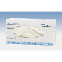 Рукавички латексні неопудрені Latex Comfort, розмір "XL" ,100 шт.Pluradent.