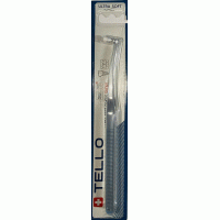 Монопучкова зубна щітка TELLO SHORT Ultra Soft Single d 0,10 mm. Швейцарія - Білий