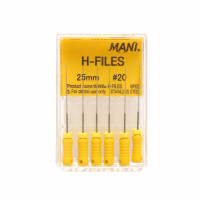 H-Files №20, ( 25 мм, 6 шт) Mani