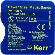 Металева матрична стрічка Hawe Steel Matrix Bands 499 A  0,045 mm 5 mm.KERR