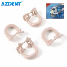 Набір кламерів 4 шт коричневіі Dental Rubber Dam Clamps  Barrier Clip Resin.Китай