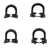 Набір кламерів 4 шт чорні Dental Rubber Dam Clamps  Barrier Clip Resin. Китай