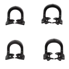 Набір кламерів 4 шт чорні Dental Rubber Dam Clamps  Barrier Clip Resin. Китай