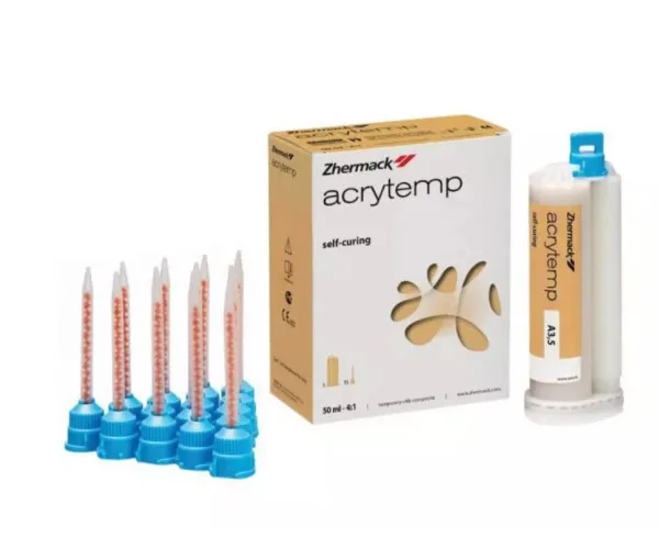 Acrytemp, 76g (50мл.) + 15 насадок, композитна пластмаса — Zhermack Zhermack (Італія)