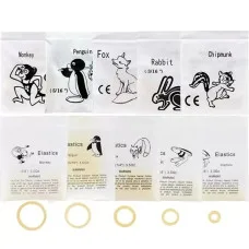 Еластики інтраоральні (Elastics) Chipmunk 1/8 5,0 OZ (100 шт).Китай