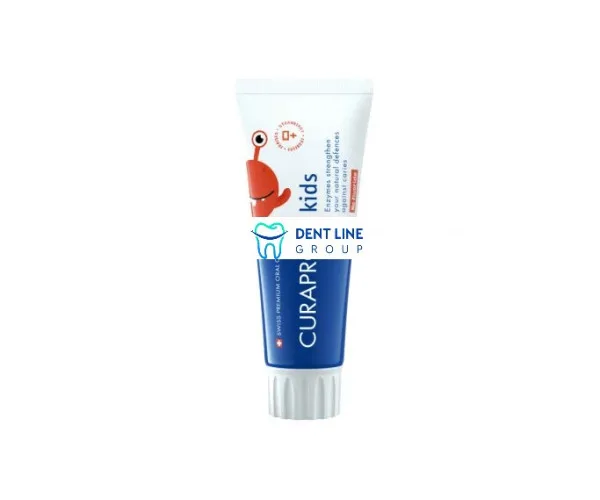 Зубна паста дитяча Curaprox Kids 0 PPM (без фтору) 60 ml із смаком
