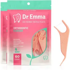 Ортодонтичний флос (Ortodontic Flosser) упаковка 60 штук.Dr.Emma