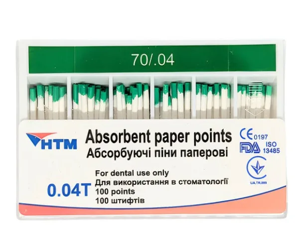 Паперові штифти 4 конусність розмір 70 Spident (Корея)