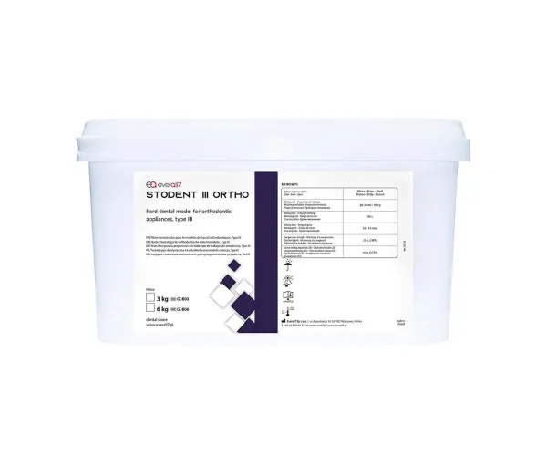 Гіпс Stodent ORTHO 3 класу колір білий 6 кг.Everall7 (Zhermapol)