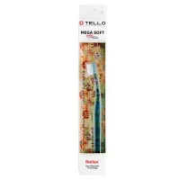 Зубна щітка Tello Kids White (Телло Кідс Вайт), 10400 Mega Soft, d 0,10mm. --Зелений
