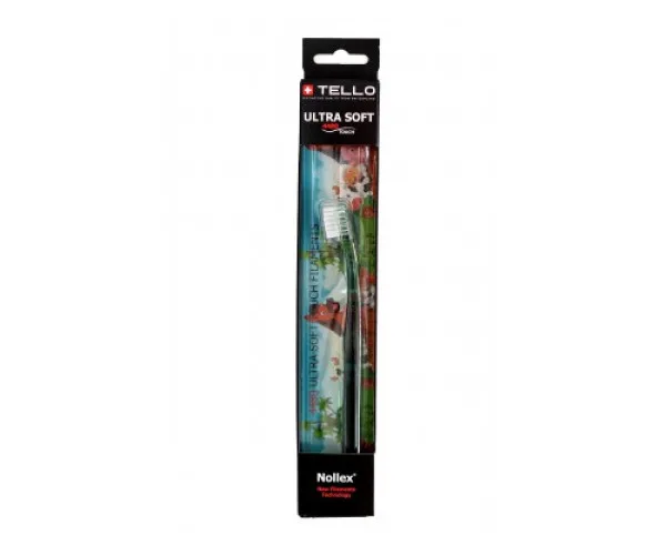 Зубна щітка дитяча TELLO Junior 4480 Ultra Soft (5-10 років) Black d Tello Switzerland