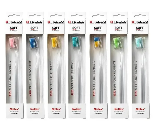 Зубна щітка Tello White (Телло Вайт), 4920 Soft, d 0,12mm Tello Switzerland