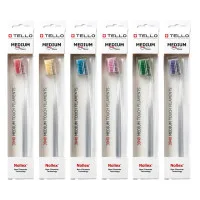 Зубна щітка Tello White (Телло Вайт), 3940 Medium, d 0,15mm