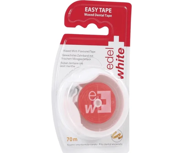 Вощена зубна стріічка-флос Edel White 70 м Edel white (Швейцарія)