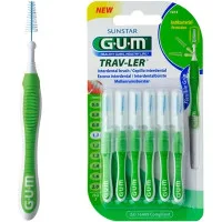 Йоржики GUM TravLer  1.1 mm, зелені 6 штук.GUM.