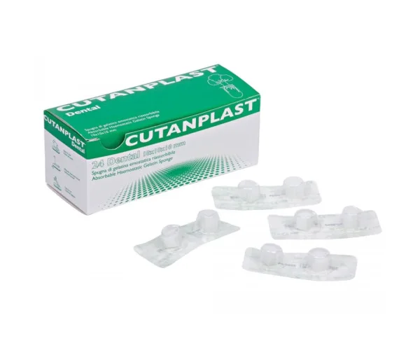 Cutanplast, стерильна гемостатична желатинова саморозсмоктуюча губка Cutanplast dental