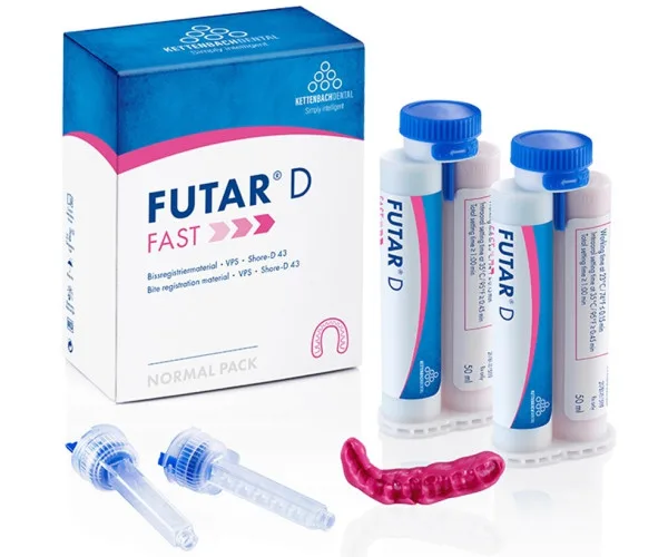 Futar D Fast 2x50 мл, 6 змішувальних насадок. Матеріал для фіксації Kettenbach (Німеччина)