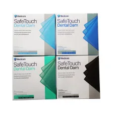 Хустинки до кофердаму Medicom SafeTouch Medium блакитні 152*152.Medicom