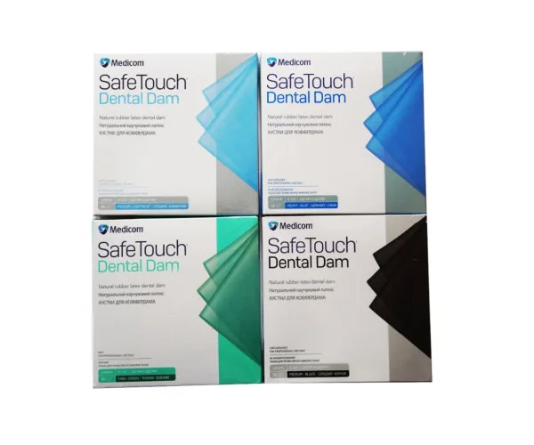 Хустинки до кофердаму Medicom SafeTouch Medium блакитні