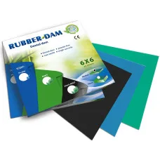 Хустинки до кофердаму RUBBER DAM Heavy сині 36 шт.Cerkamed
