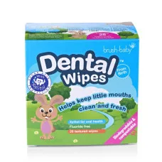 Одноразові дитячі серветки Brush-Baby Dental Wipes