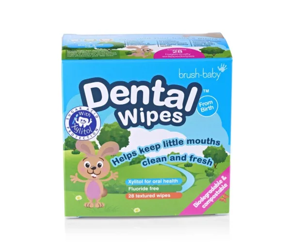 Одноразові дитячі серветки Brush-Baby Dental Wipes