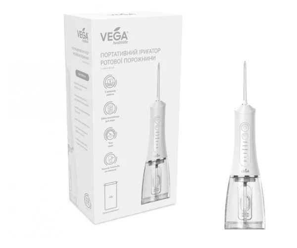Портативний іригатор Vega VT 1500 V. Vega - Білий, White Vega (Китай)