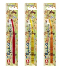 Зубна щітка Tello Kids (Телло Кідс), 10400 Mega Soft, d 0.10mm. Tello