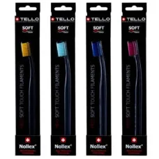 Зубна щітка Tello Black (Телло), 4920 Soft, d 0,12mm.